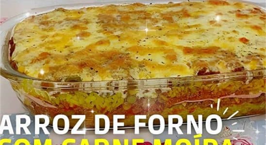 Arroz De Forno Com Carne Moída