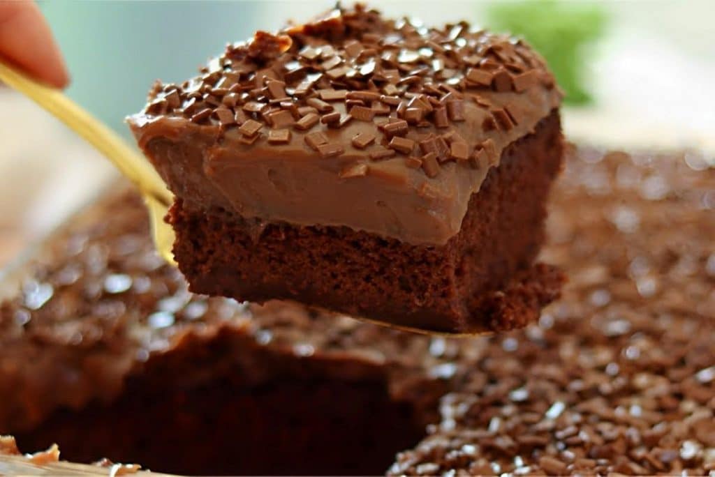 bolo de chocolate