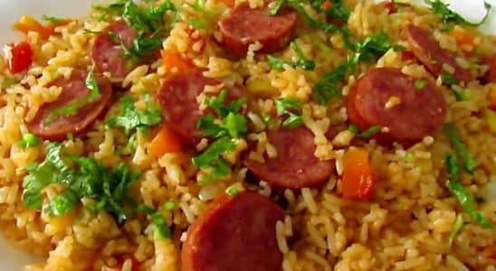 Arroz Temperado Na Panela De Pressão