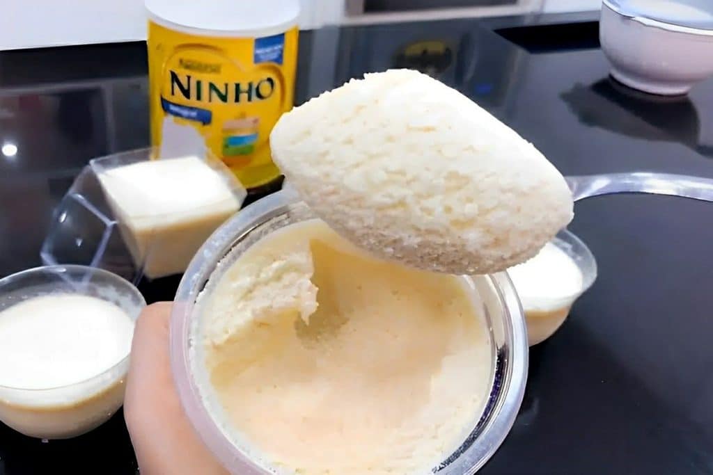 mousse de leite ninho