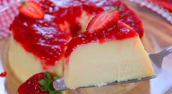 pudim de chocolate branco