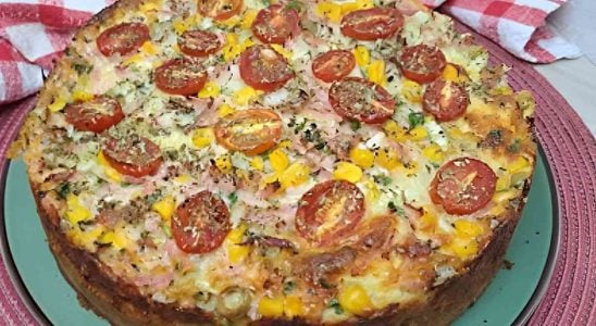 Torta Salgada De Presunto E Queijo