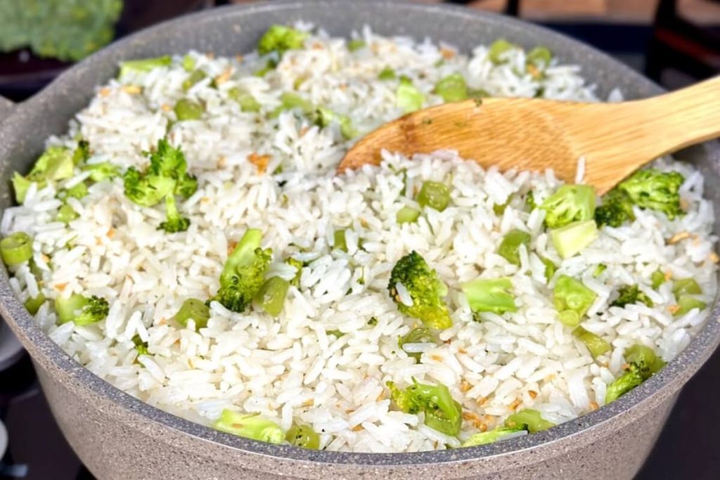 arroz de brócolis