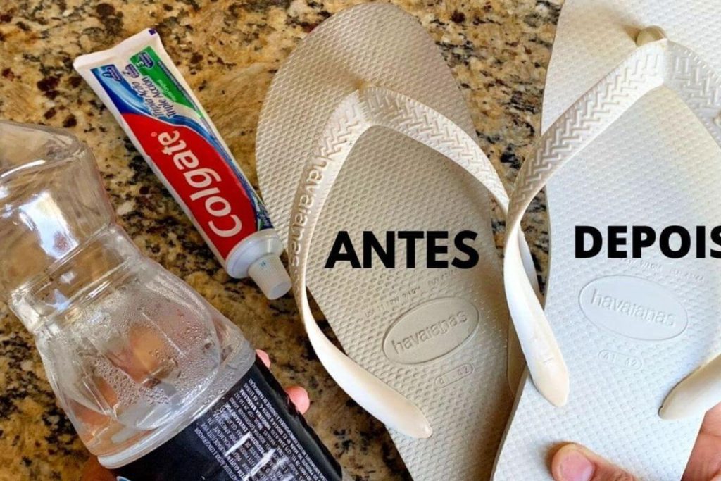 Como Limpar Chinelo Encardido