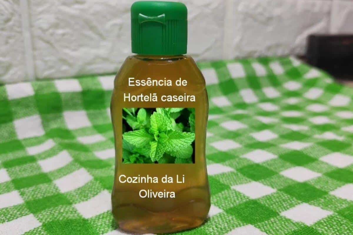 essência de hortelã caseira