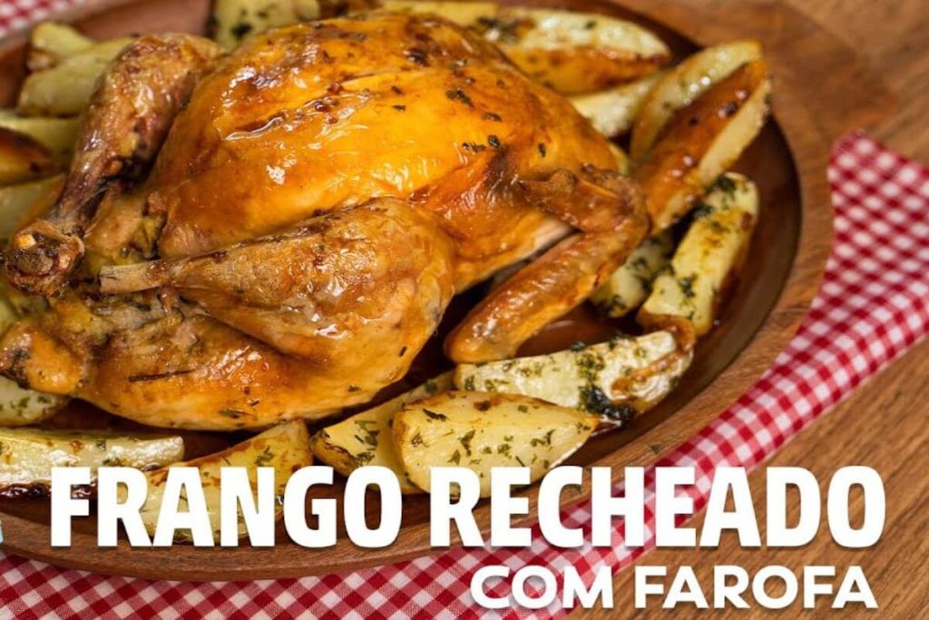 Frango Recheado Com Farofa