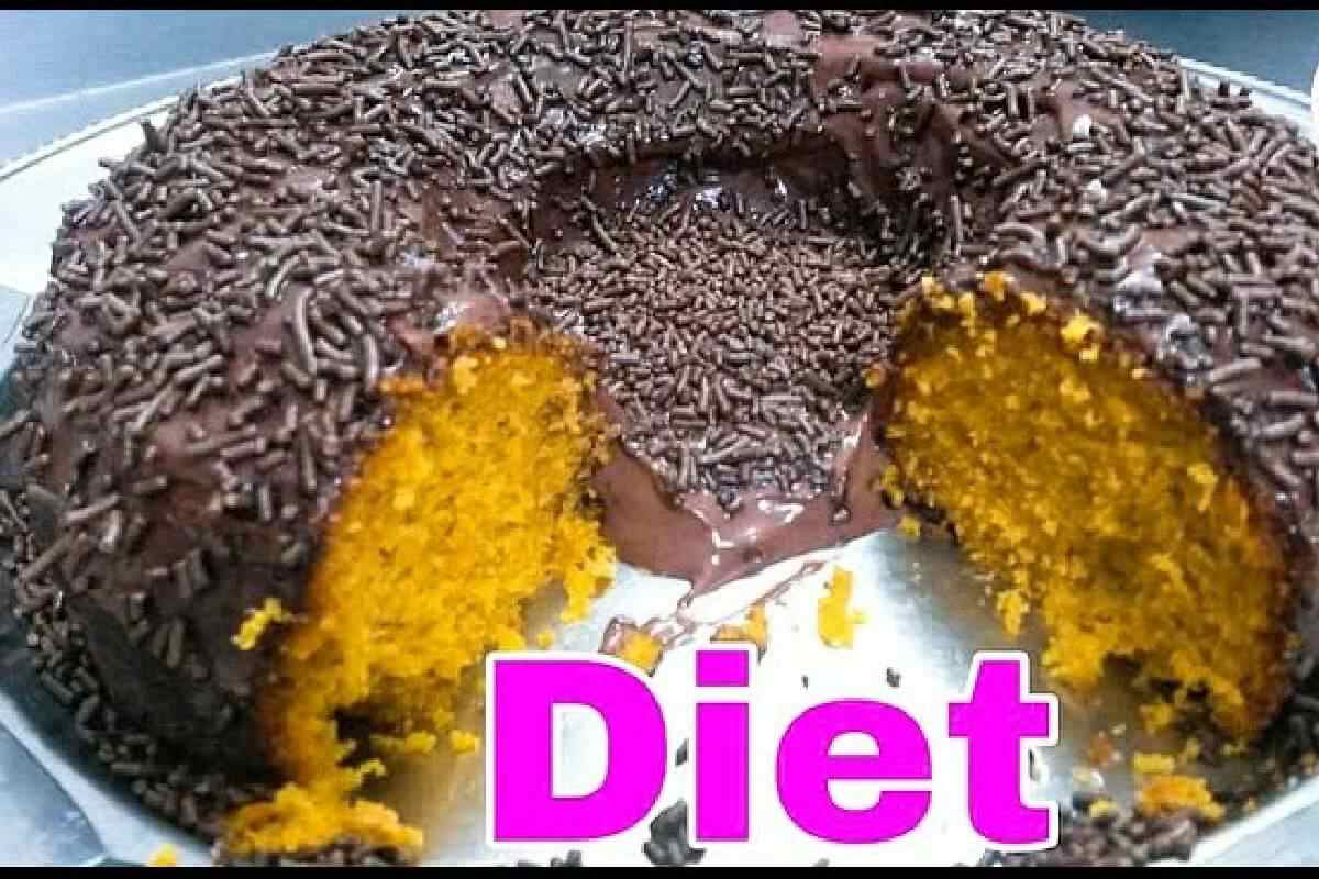 bolo diet de cenoura