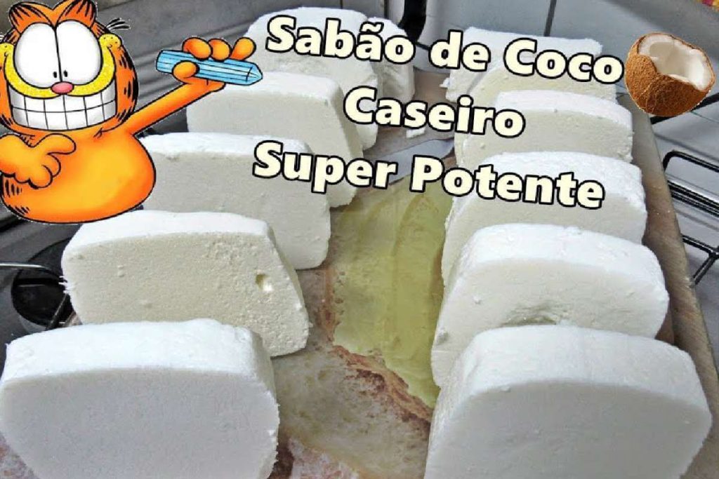 sabão caseiro de coco
