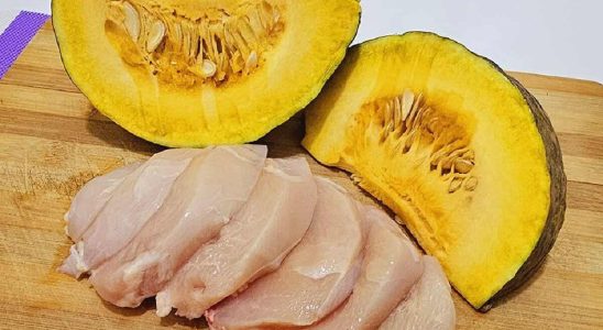 abóbora com frango