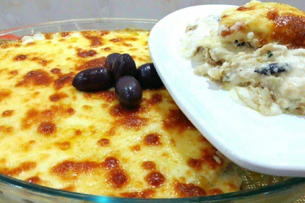 lasanha de bacalhau