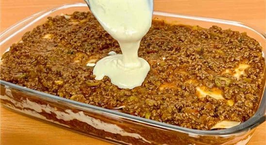 lasanha de carne moída