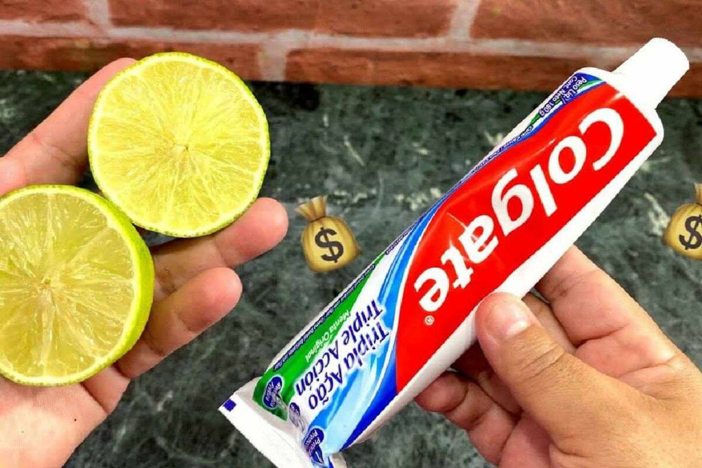 limão e creme dental