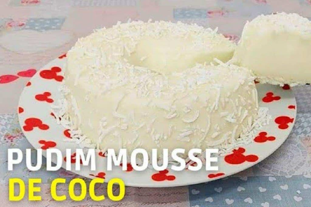 pudim mousse de coco
