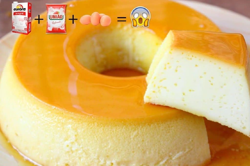 pudim sem leite condensado