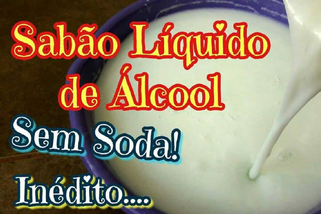 sabão de álcool