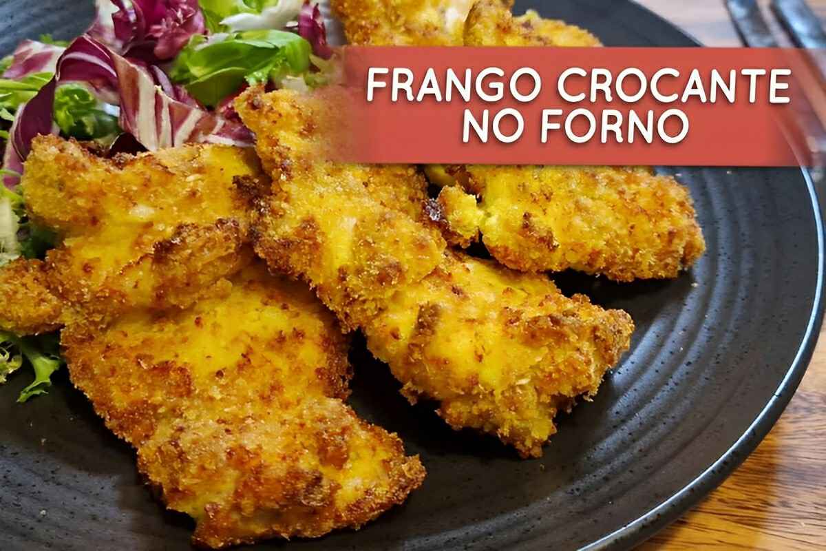 frango crocante sem óleo