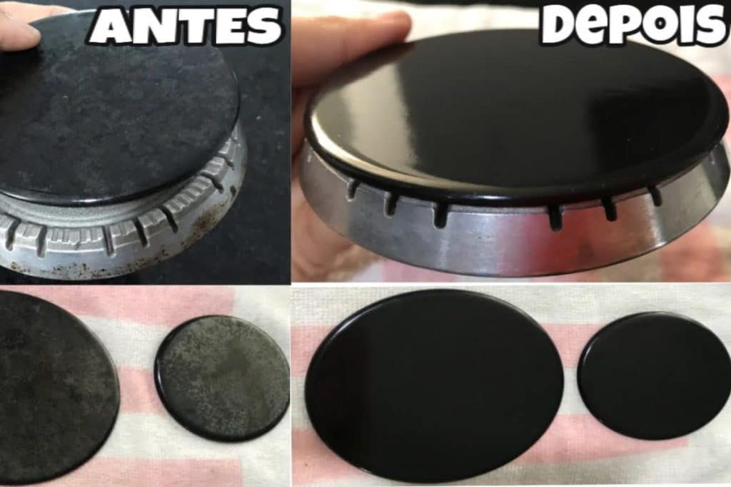 como limpar boca de fogão