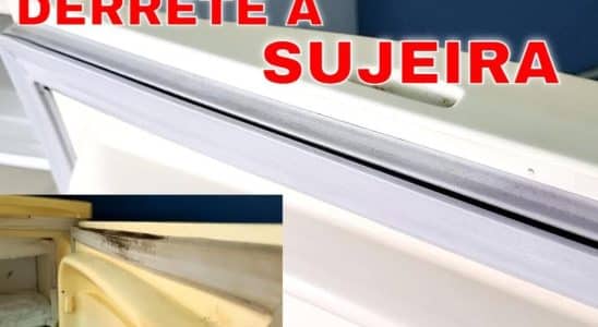 como limpar borracha da geladeira