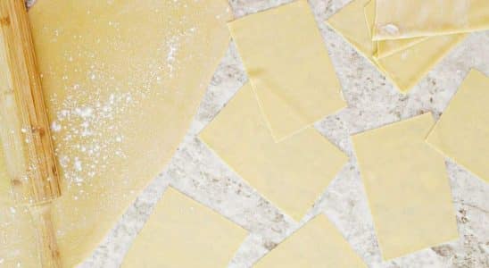 massa de lasanha caseira