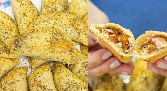 massa de salgado assado