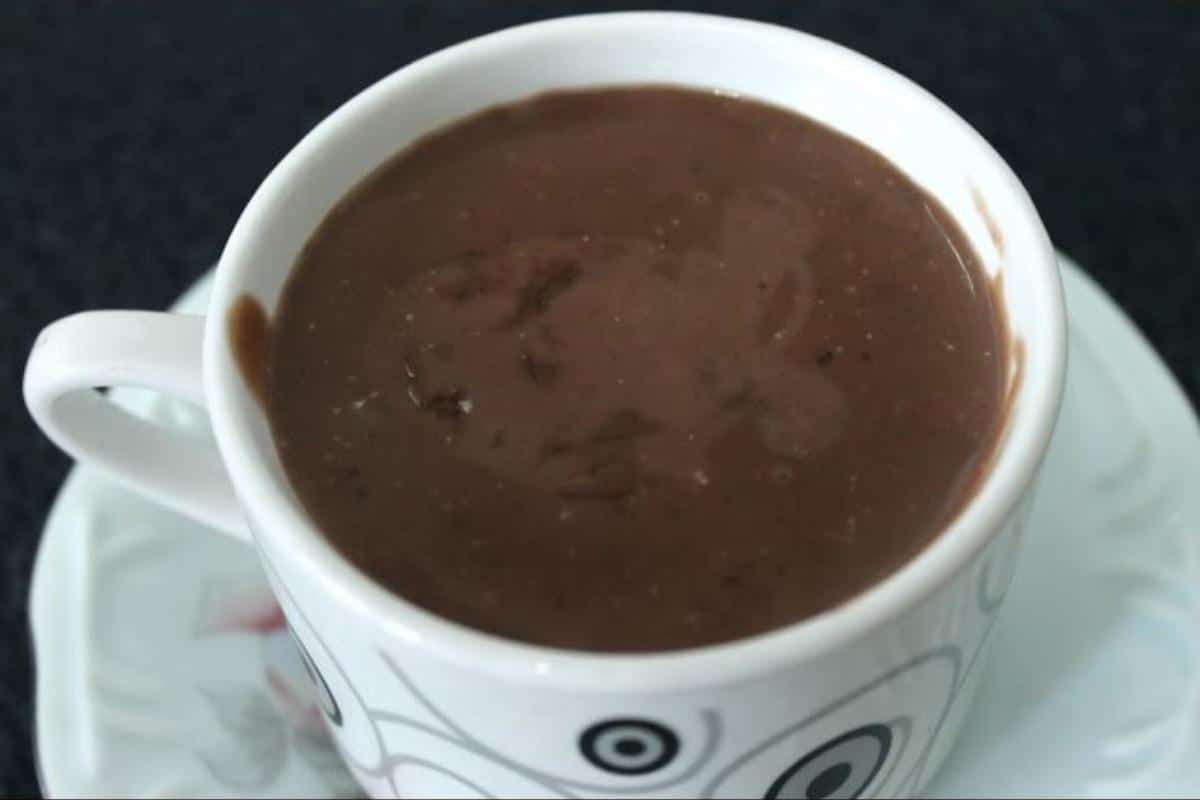 chocolate quente cremoso