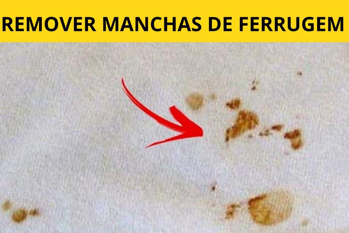 como tirar mancha de ferrugem da roupa