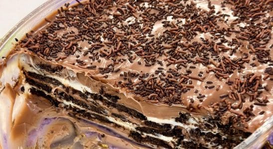 pavê de ninho com chocolate