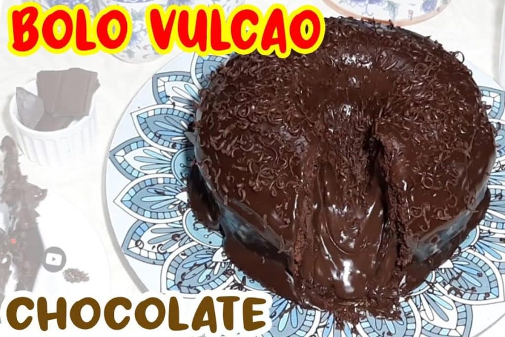 Bolo Vulcão De Chocolate