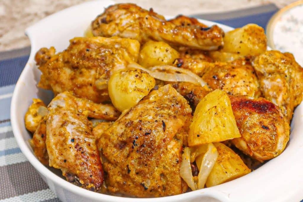 Frango Assado Com Batatas