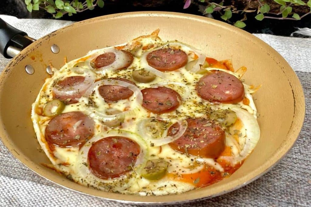 Pizza De Frigideira Sem Glúten