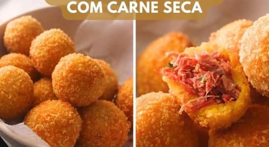 Bolinho De Abóbora Com Carne Seca