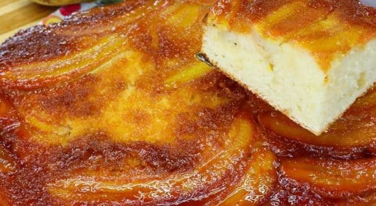 Bolo De Banana Caramelizada