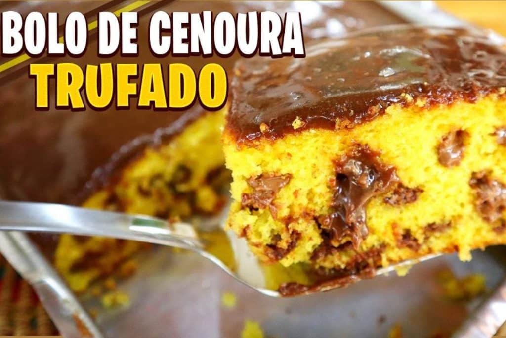 Bolo De Cenoura Trufado