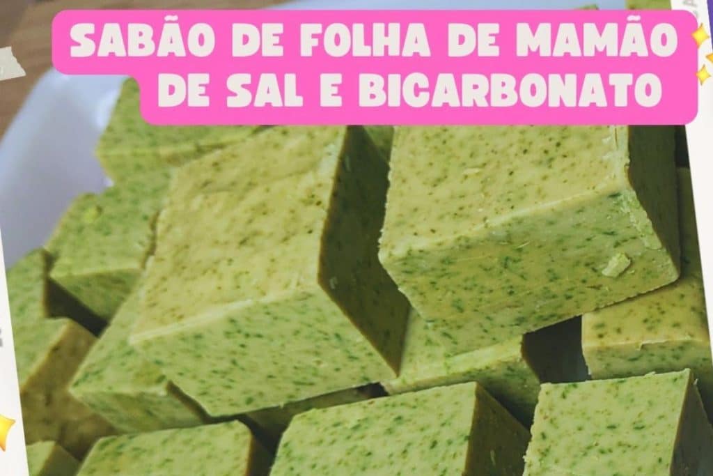 Sabão Com Folha De Mamão