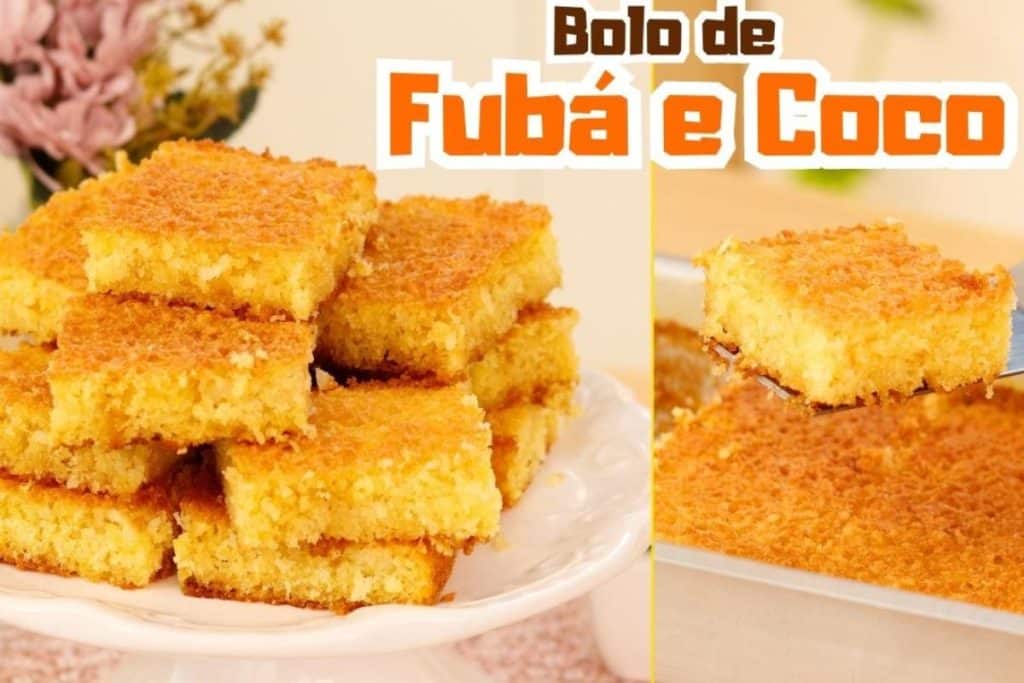 Bolo De Fubá Com Coco