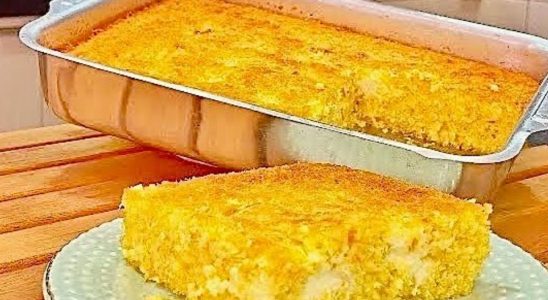Receita de bolo sem farinha de trigo na assadeira grande que já sai recheado do forno 2 bolo sem farinha