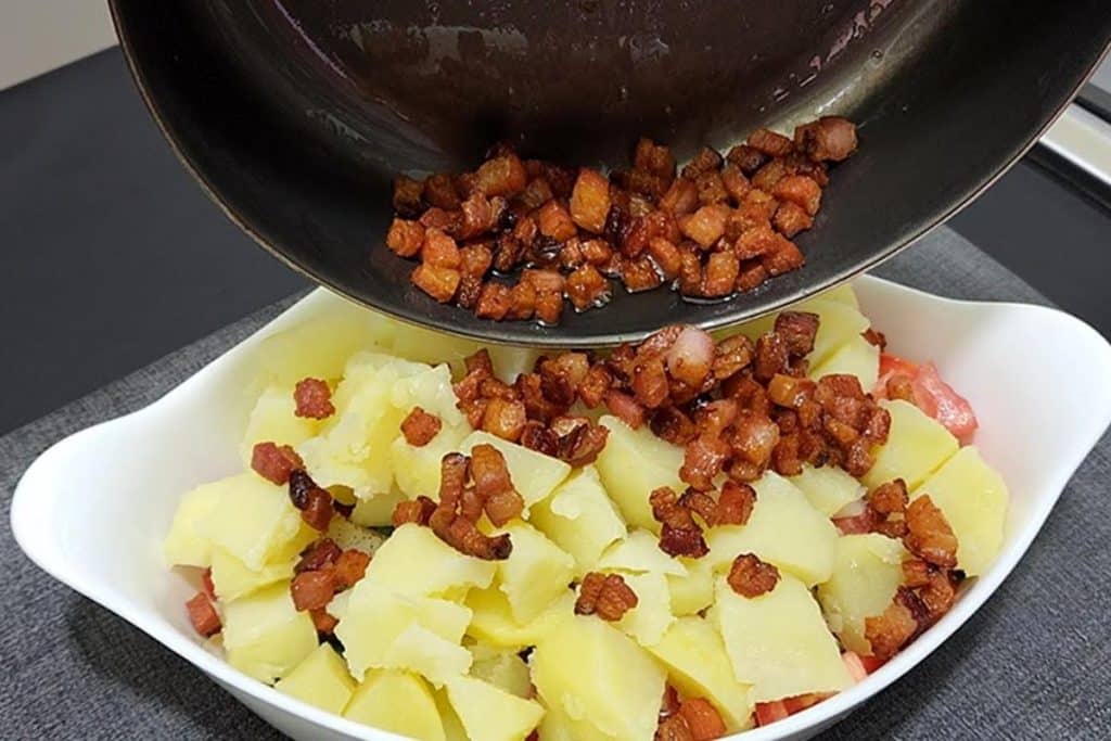 Salada De Batata Com Bacon