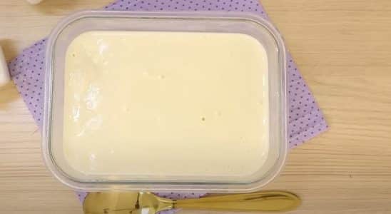Recheio cremoso de leite ninho