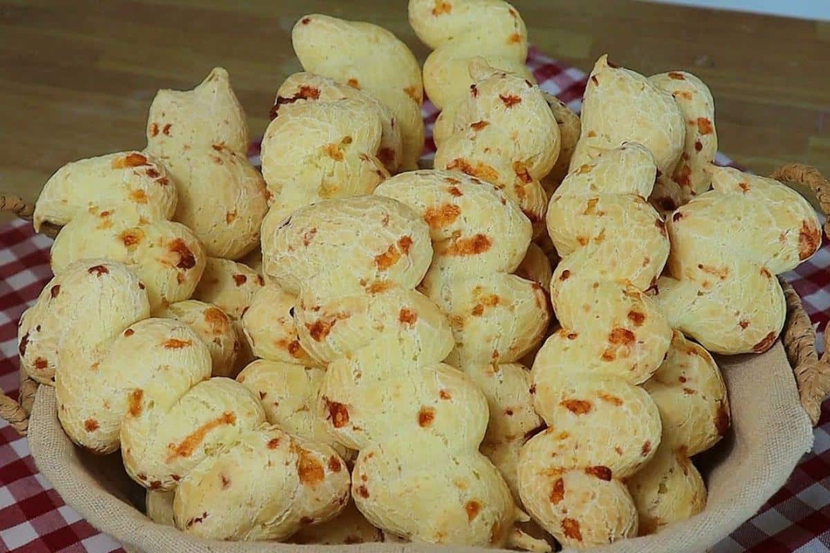 biscoito de queijo crocante