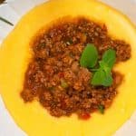 Polenta Com Carne Moída