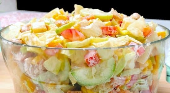 salada de maionese completa