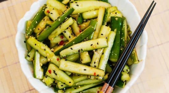 salada de pepino japonesa