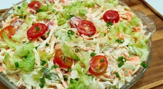 Salada De Repolho Cremosa