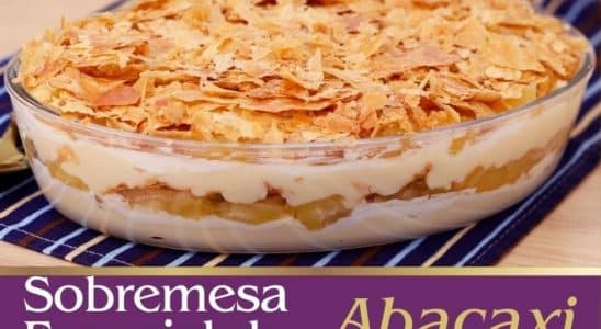 sobremesa de abacaxi