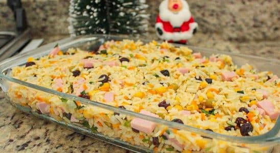arroz à grega de natal