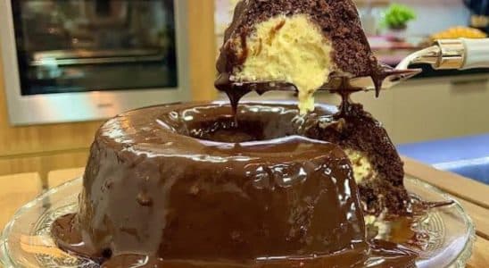 bolo trufa de maracujá