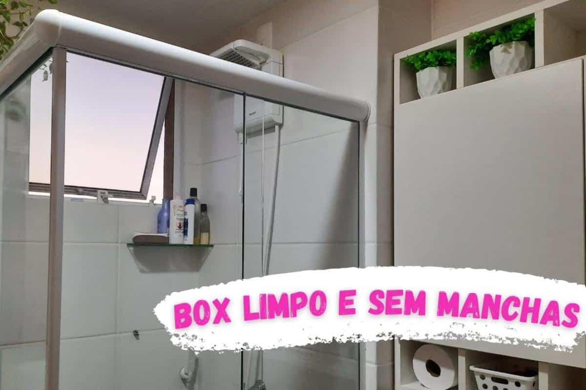 como limpar box do banheiro