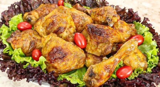 frango assado para o natal