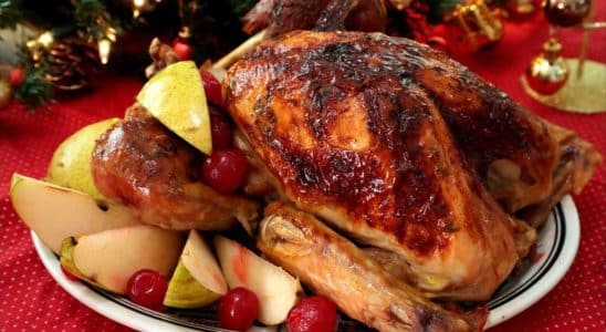 peru de natal recheado