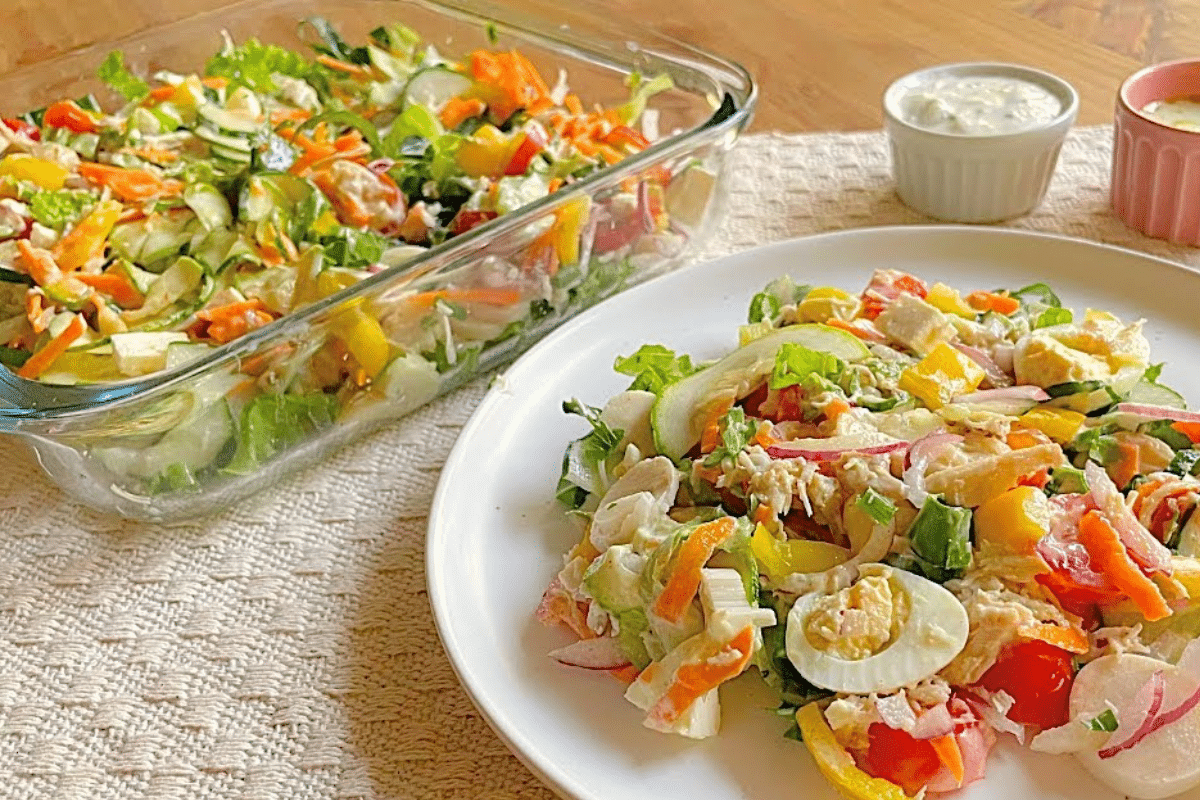 salada de natal low carb